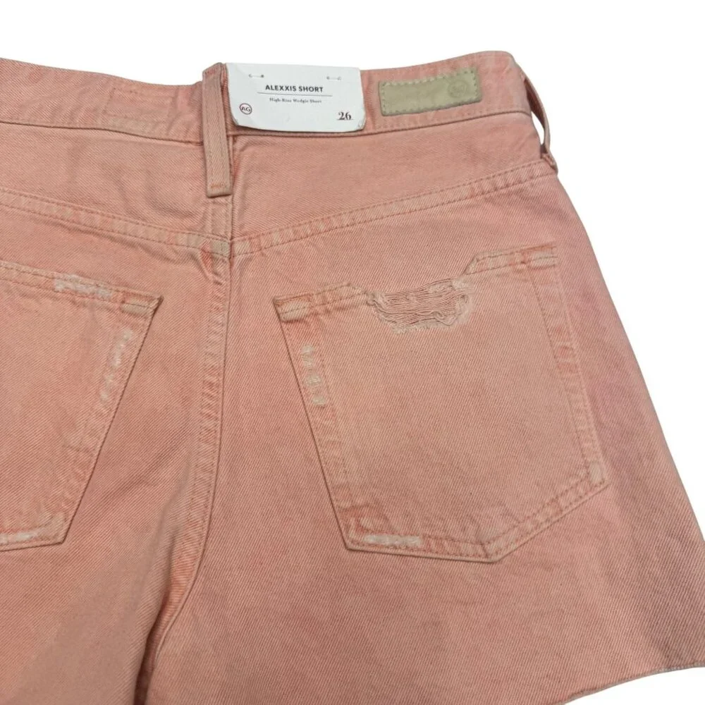 NEW AG Alexxis High-Rise Wedgie Cut Off Shorts Womens 100% Cotton, Size 26 - Picture 5 of 9
